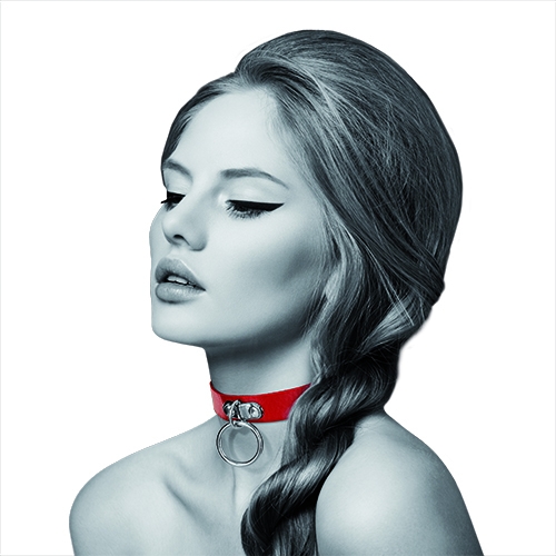 Collier Fétichiste Rouge Avec Anneau Soumission Bondage Bijoux Pour Toi - Neuf